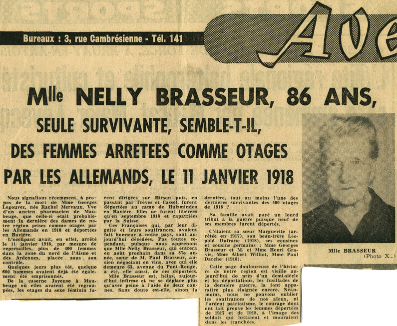 En 1964, on parle encore de Holzminden dans «La voix du Nord»...