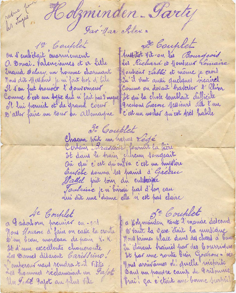 Tout était bon pour tromper l'ennui et soutenir le moral...